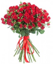 Bouquet of 25 red spray roses